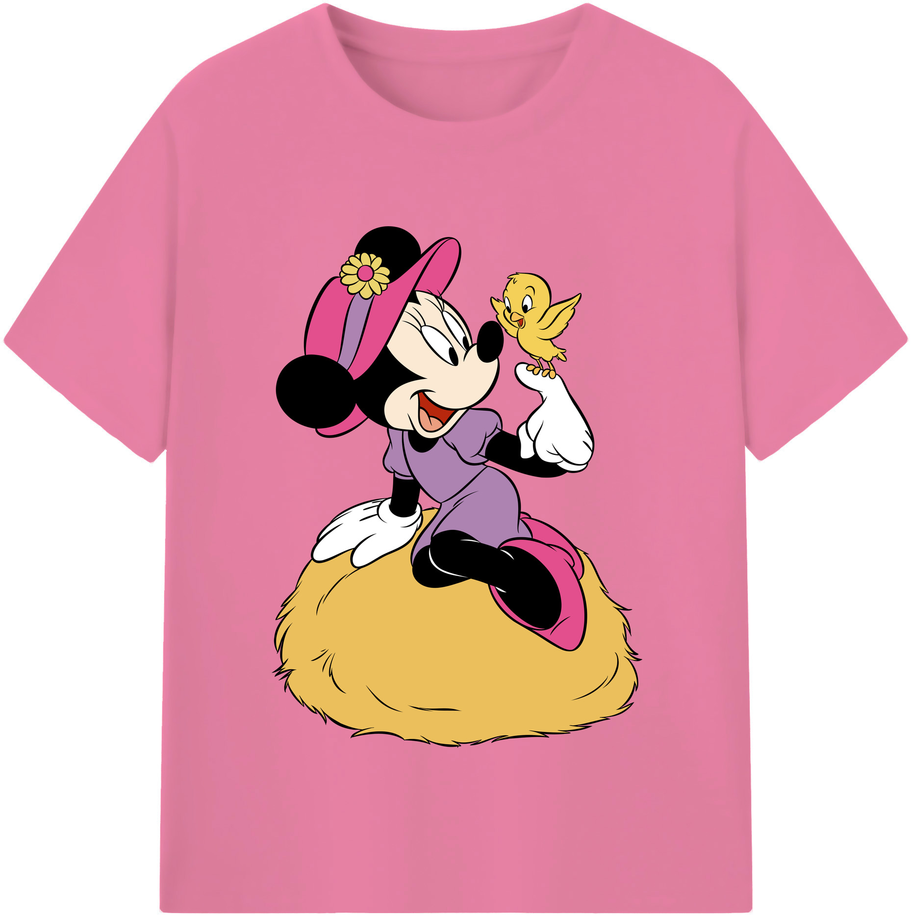 （画像用） ミッキーマウス Mickey Mouse 綿100％半袖Tシャツ（フロントプリント）